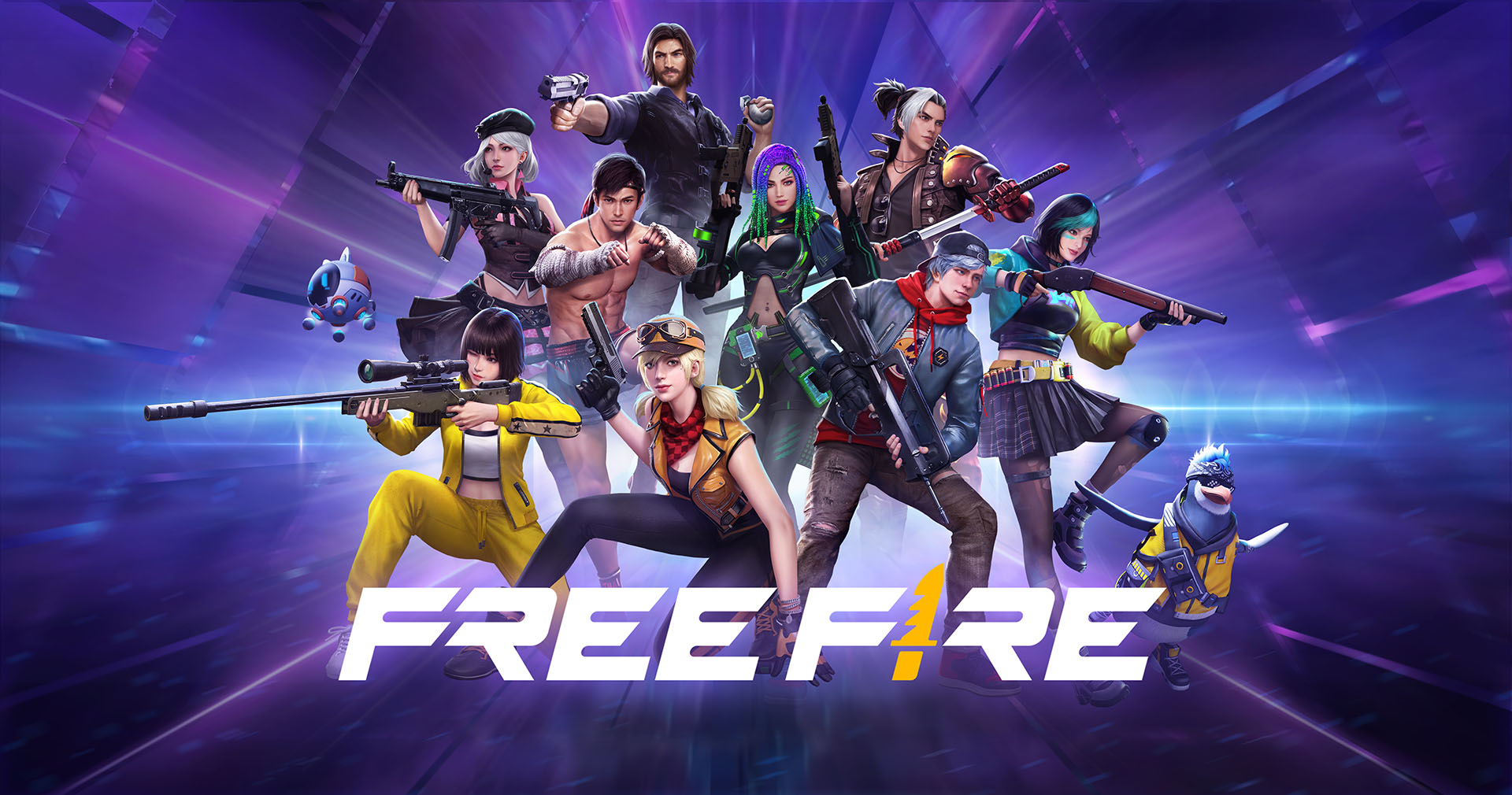 Gambar kartu Free Fire dengan tema es dan game